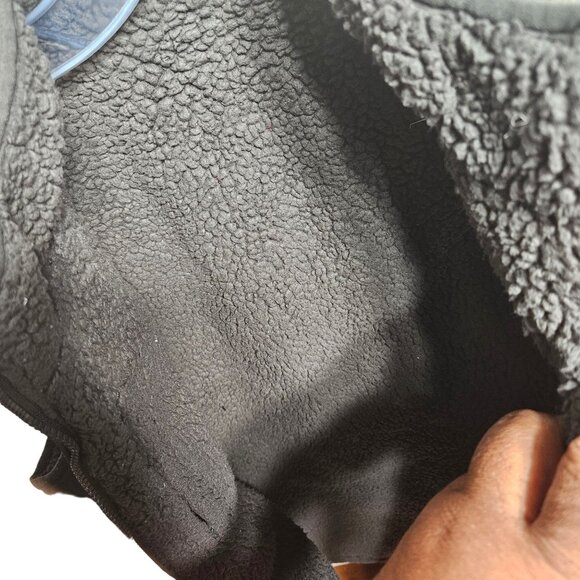 Mens Camouflage Zip-Up Puffer Vest With Fleece Lining & Pockets - Picture 4 of 5